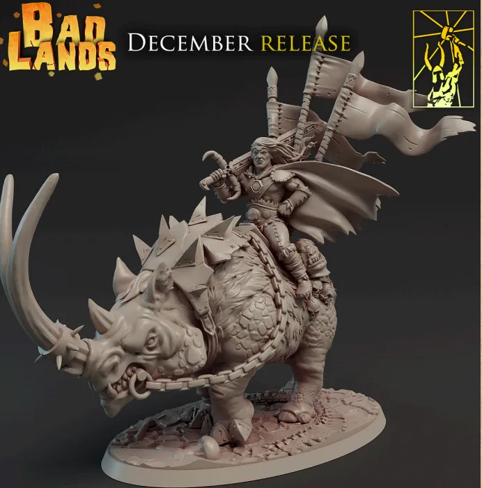 criatura, monstro, montaria, masculino, homem, guerreiro