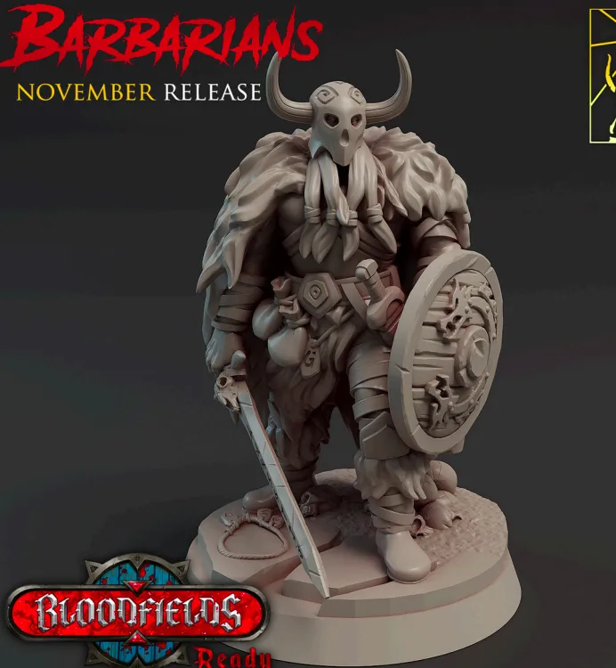 bárbaro, guerreiro, masculino, homem