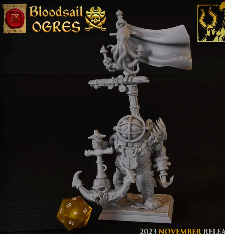 Ogro, Dreadnought, âncora, oceano, mar