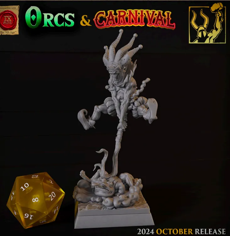 mago, orc, masculino, homem, circo