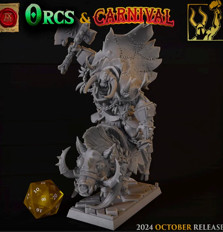 guerreiro, masculino, homem, orc, montaria