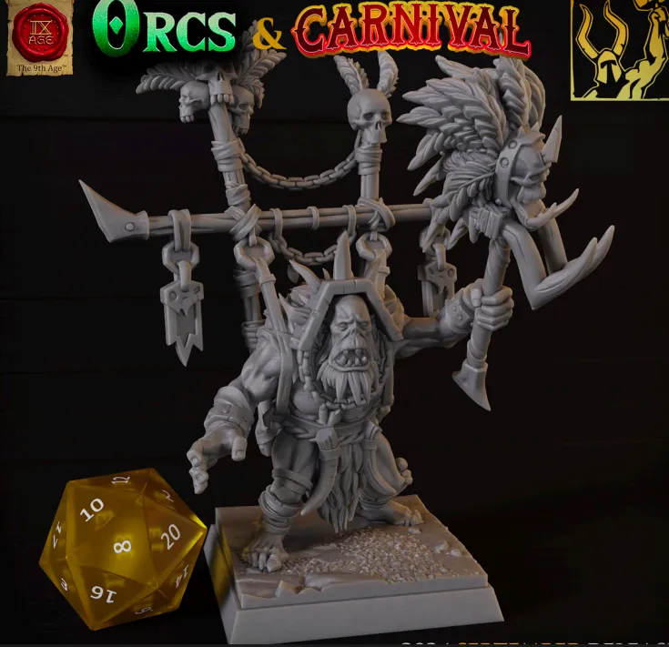 xamã, orc, criatura, monstro,