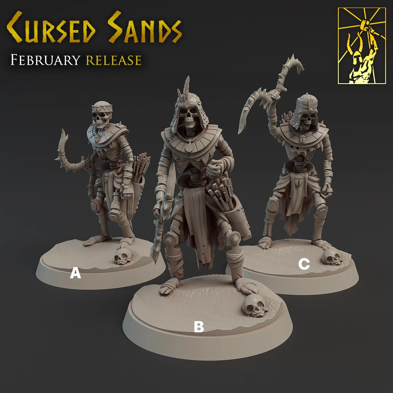 egito, areia, esqueleto, morto vivo, arqueiro, arco