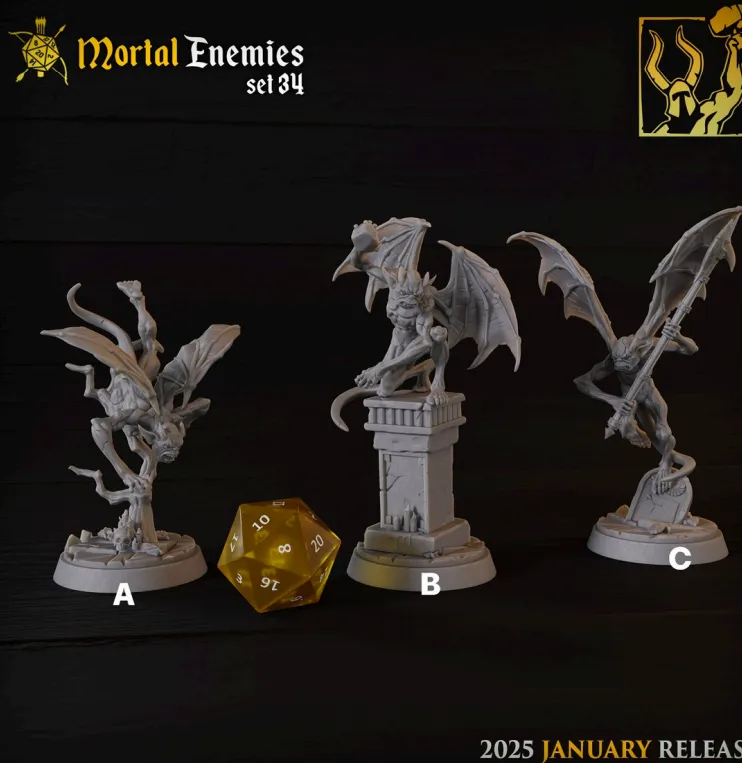 gárgulas, criatura, monstro,