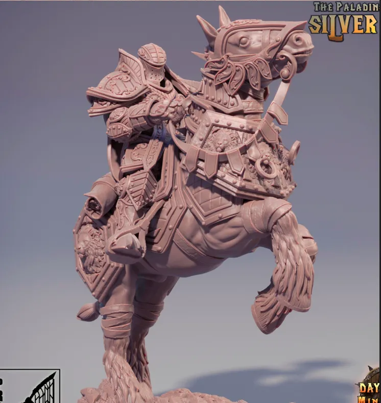 paladino, humano, montaria, masculino, homem