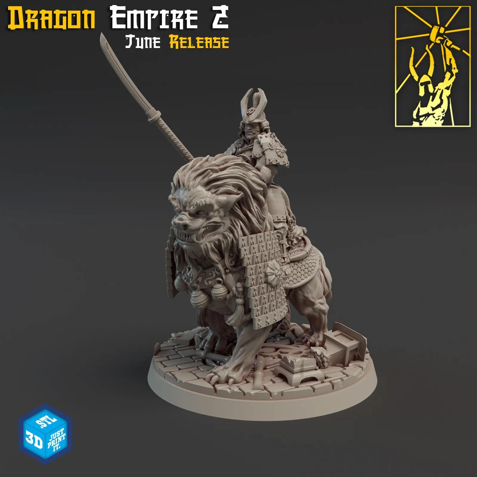 samurai, homem, masculino, montaria, animal, criatura