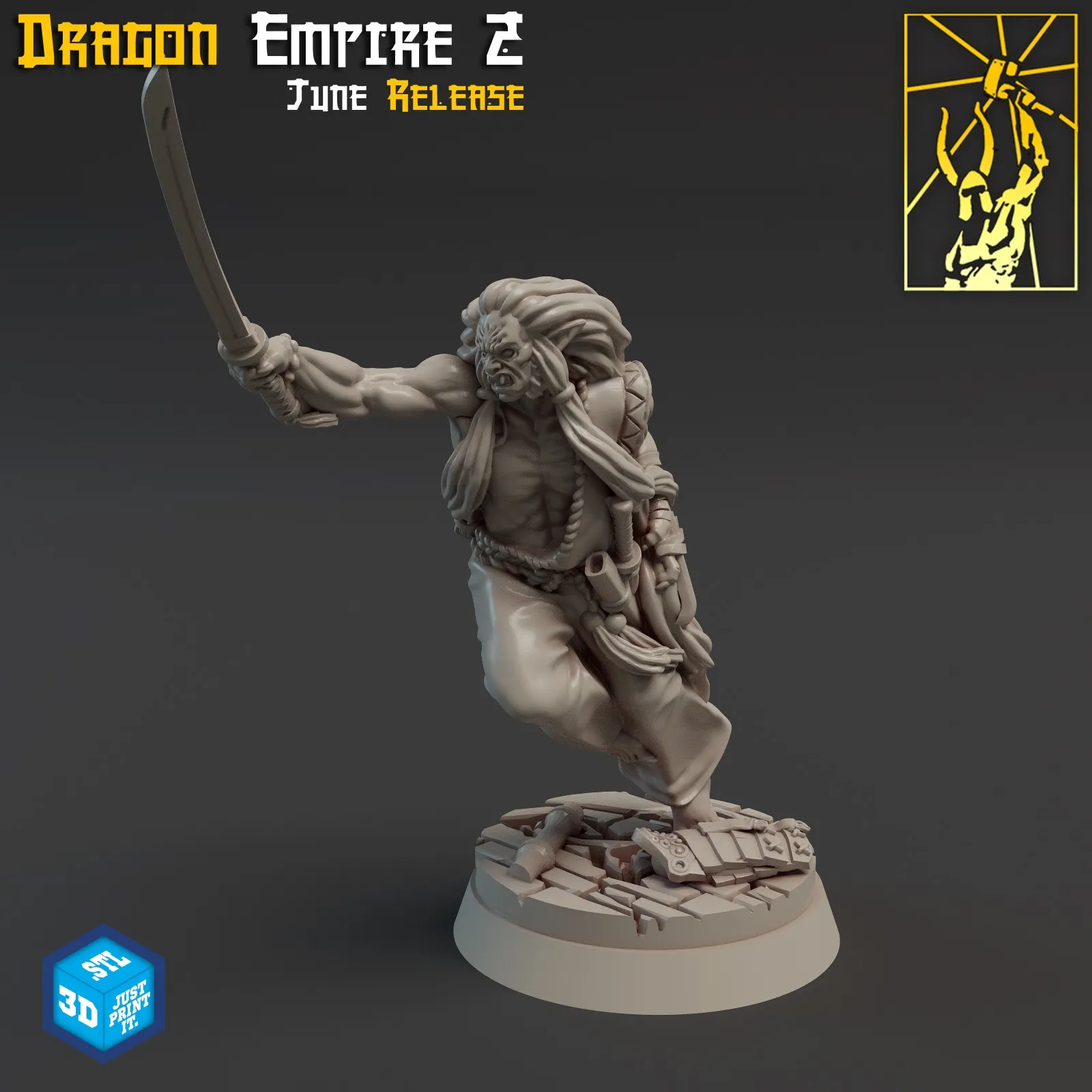 homem, masculino, criatura, orc, ogro, katana