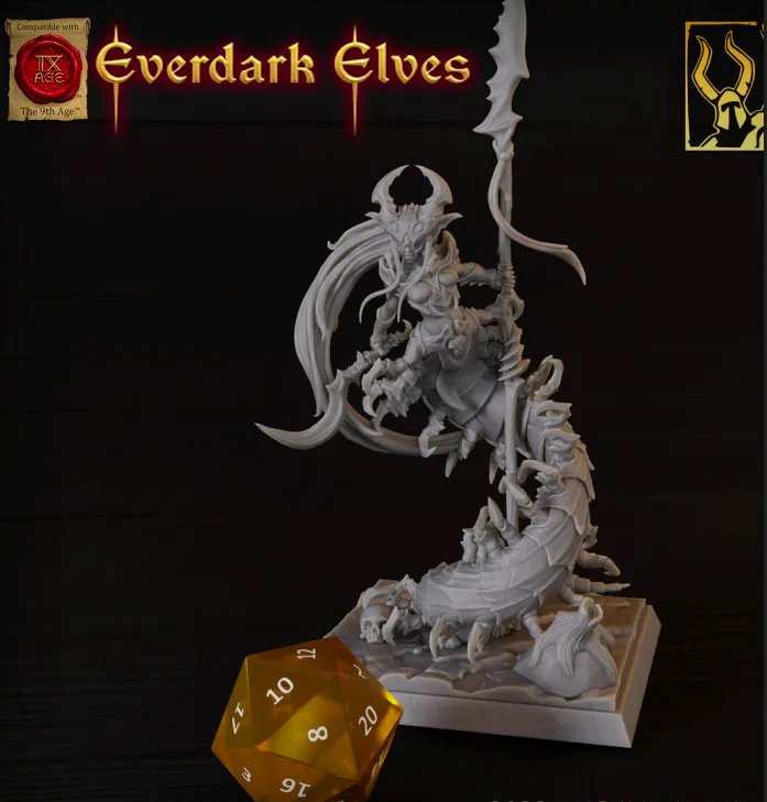 lança, elfo, feminino, feminina, mulher, criatura, monstro,