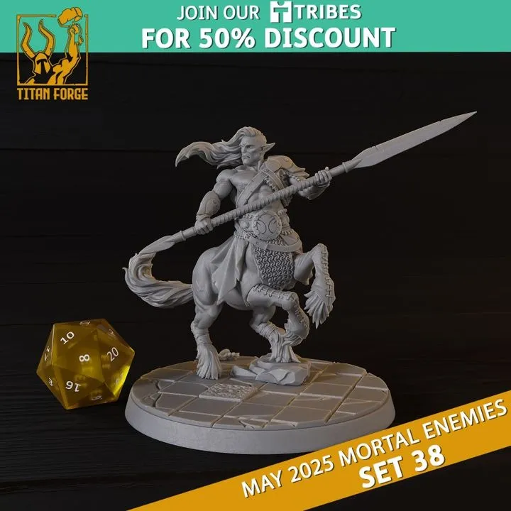 Centauro, Selvagem, lança, criatura, masculino, homem