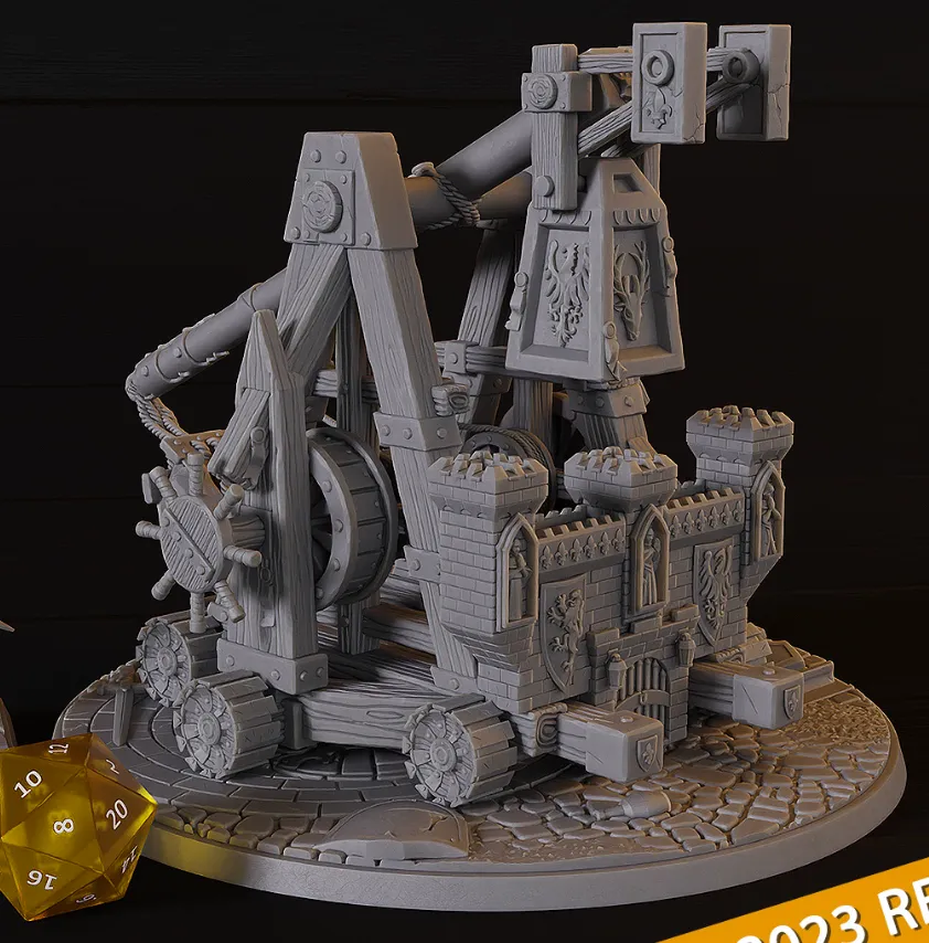 arma de cerco, trebuchê, suporte, item, itens, cenário