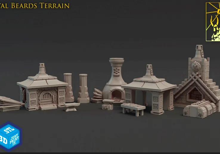 forja, estrutura, anão, anões, item, itens, cenário, casa, cidade