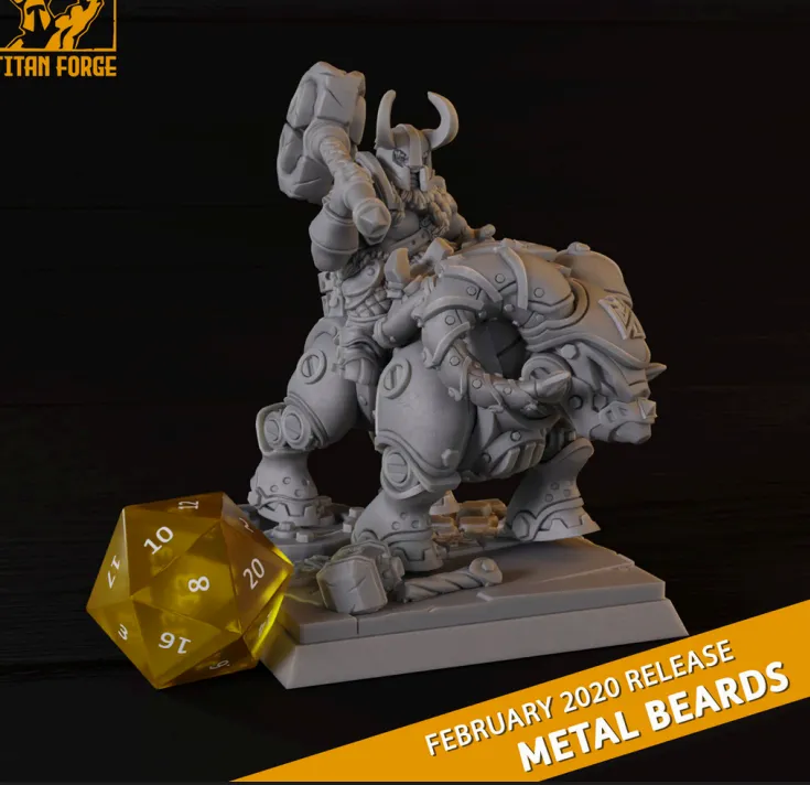 anão, anões, masculino, homem, metálico, metal, montaria, bufalo