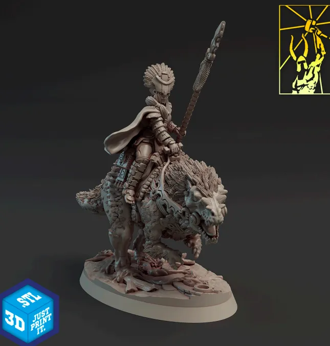 dinossauro, criatura, montaria, amazona, mulher, feminino