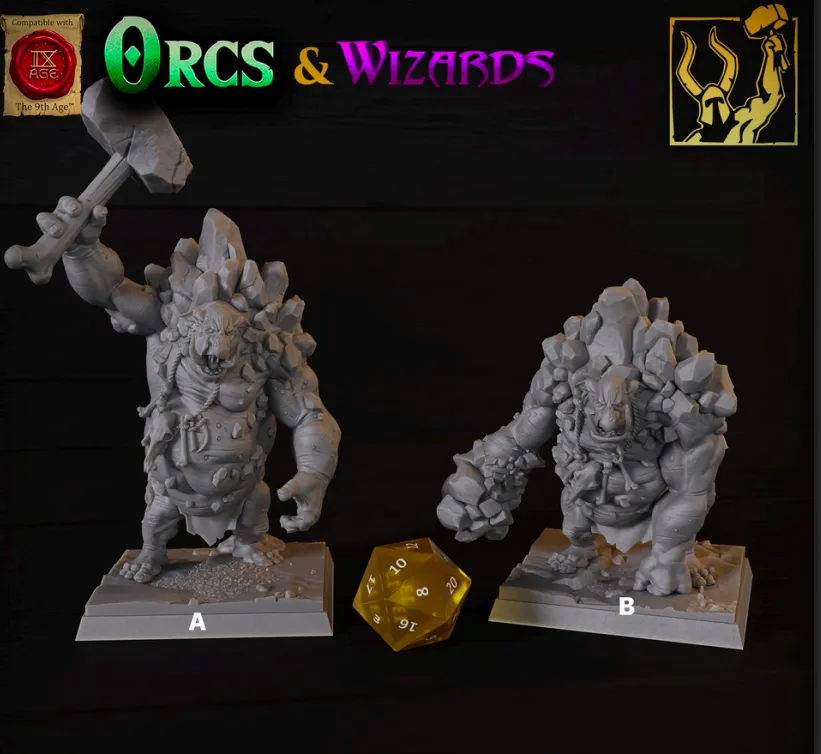 troll, pedra, monstro, criatura