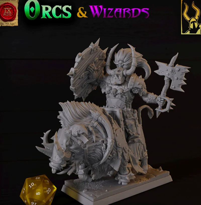 orc, ogro, montaria, javali, animal, animais, animais, guerreiro, criatura