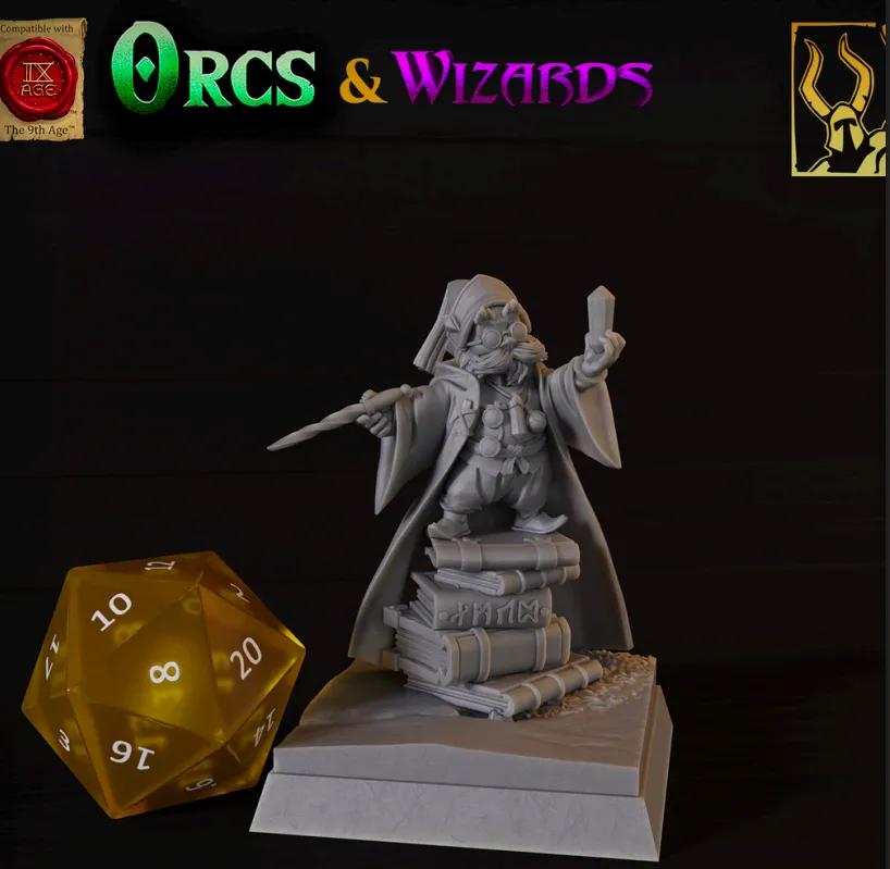 gnomo, mago, pequeno, mágico, magia, livro, masculino, homem, escola de magia