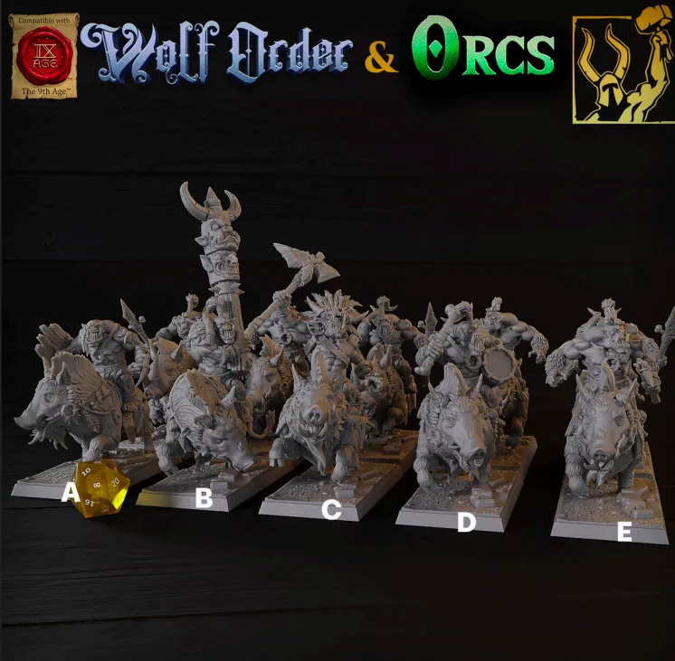 orc, ogro, javali, montaria, animal, animais, animais, homem, masculino, guerreiro