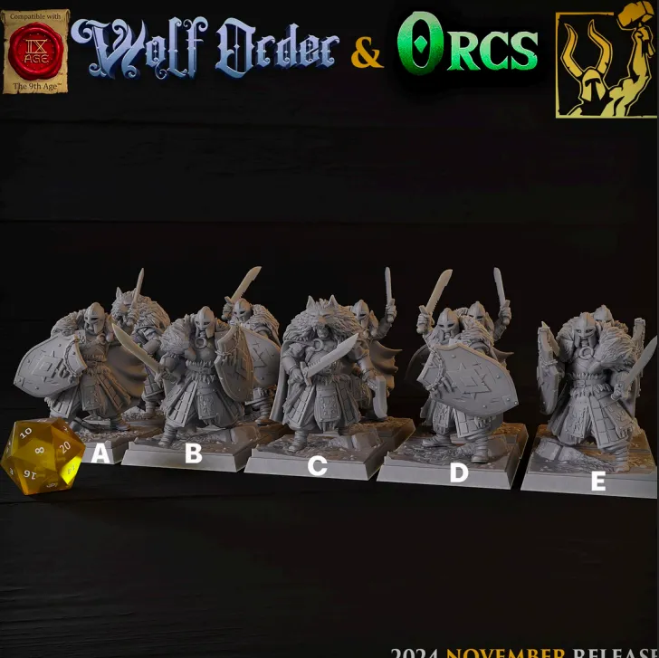 guerreiro, lobo, homem, masculino