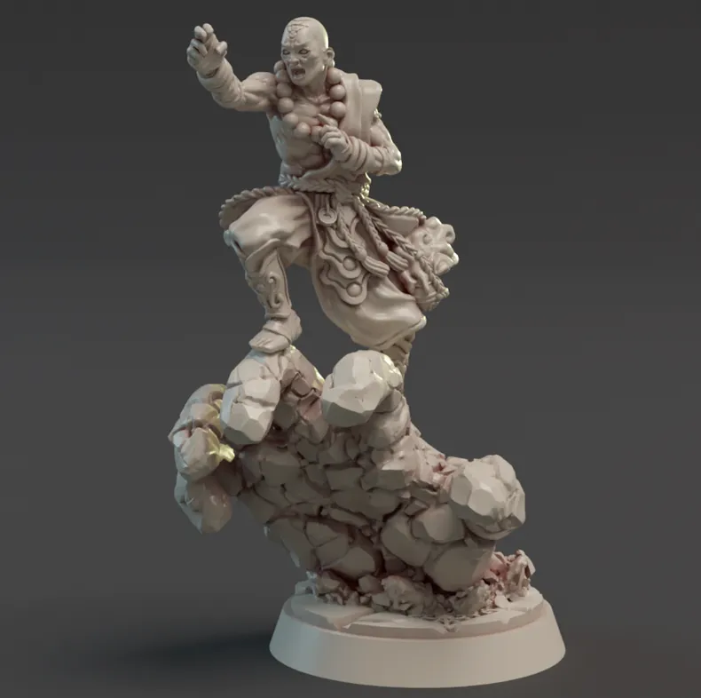 monge, humano, pedra, homem, masculino, careca