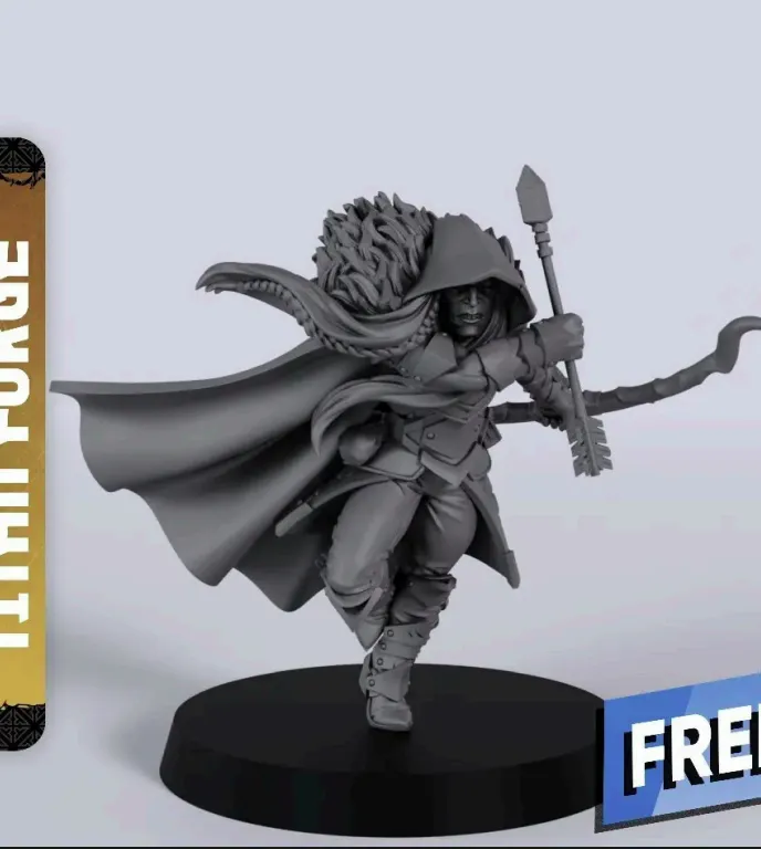 elfo, patrulheiro, homem, masculino, arco, arqueiro