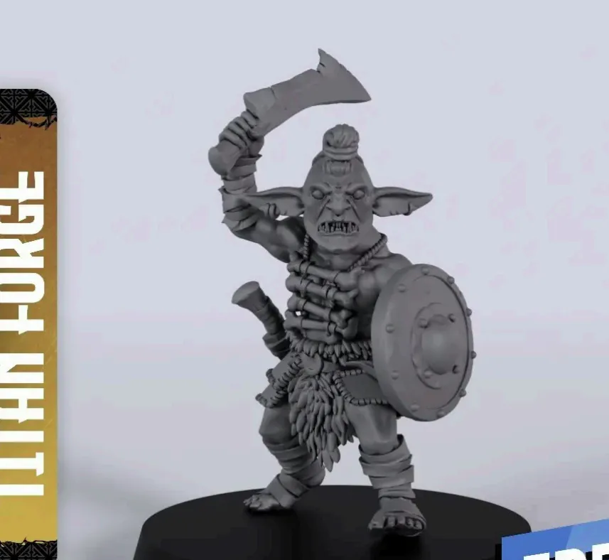 goblin, criatura, facao, faca, escudo, homem, masculino