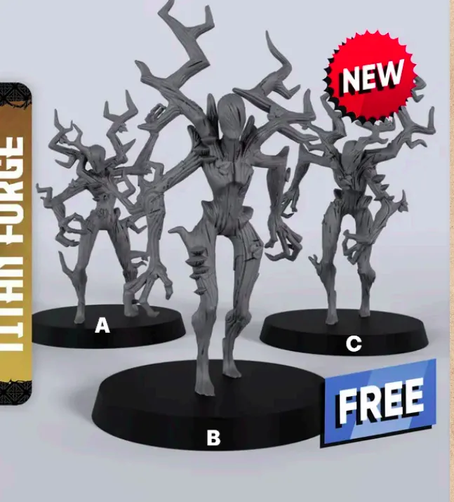 dríade, floresta, feminino, mágico, mulher, arvore, galhos, espinhos, monstro, criatura