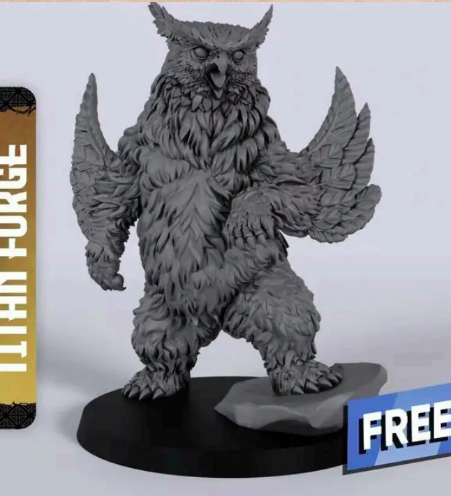 ursoruja, druida, criatura, monstro, urso, coruja, animal, animais