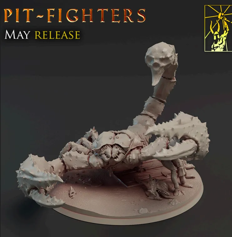 escorpião, monstro, criatura, deserto, cenário