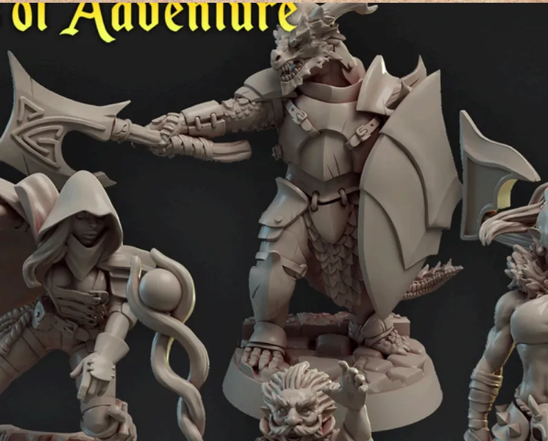 draconato, guerreiro, espada, escudo, machado