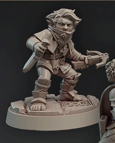 halfling, ladino, furtivo, adaga, besta