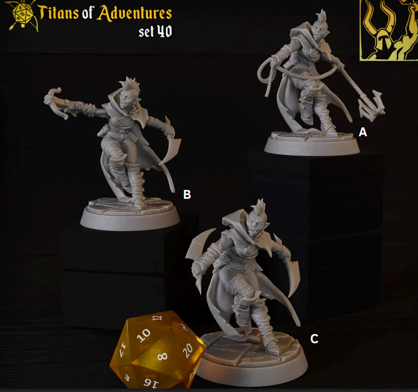 meio orc, meio ogro, meia orc, meia ogro, meia ogra, ladino, ladina, mulher, feminino, corrente, adaga, besta