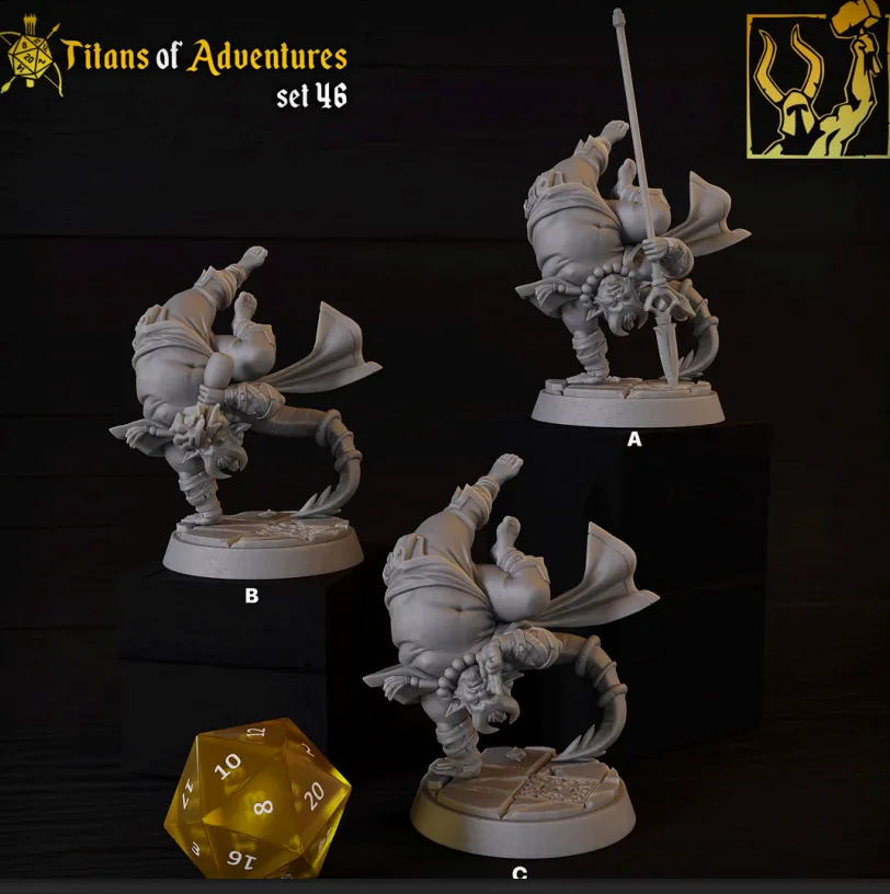 tiefling, monge, artes marciais, chifres, masculino, homem