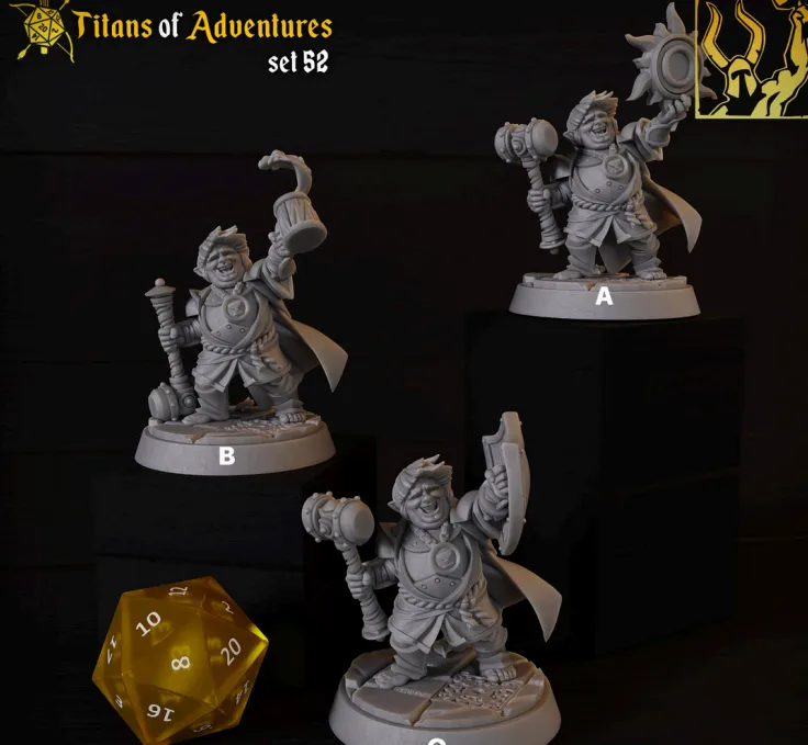 halfling, clérigo, suporte, pequeno, cerveja, bebida, machado, escudo, masculino, homem