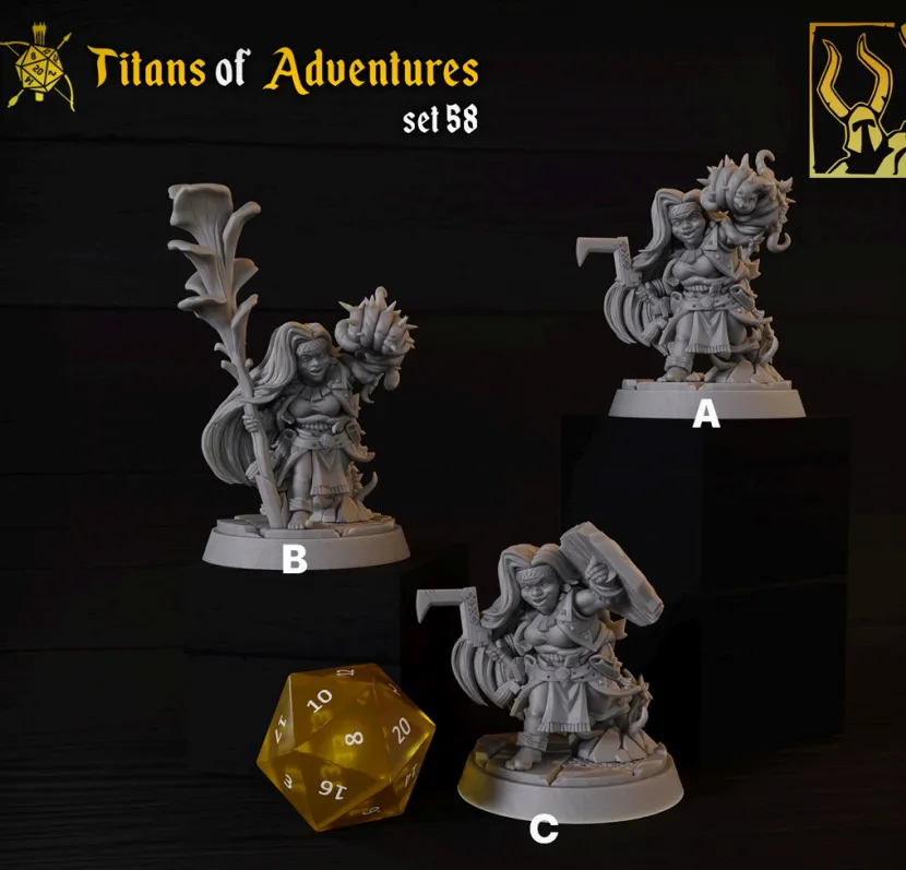 anão, anões, anã, druida, natureza, magia, magico, magica, mulher, feminino, punho grande, mão, mãos, grande, flor, floresta, planta, escudo, machado