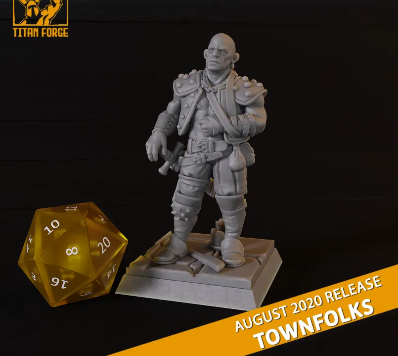 guarda costas, segurança, proteção, aldeão, npm, personagem, taverna, careca, masculino, homem, humano