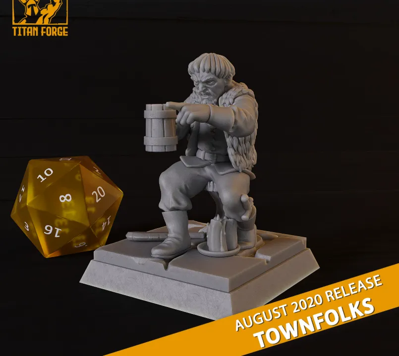 cliente, aldeão, npm, humano, homem, masculino, cerveja, copo, caneca, bebida, comida, cenário, taverna