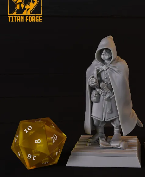 forasteiro, estranho, aldeão, npm, personagem, humano, homem, masculino, capa, espada, misterioso, cenário, taverna