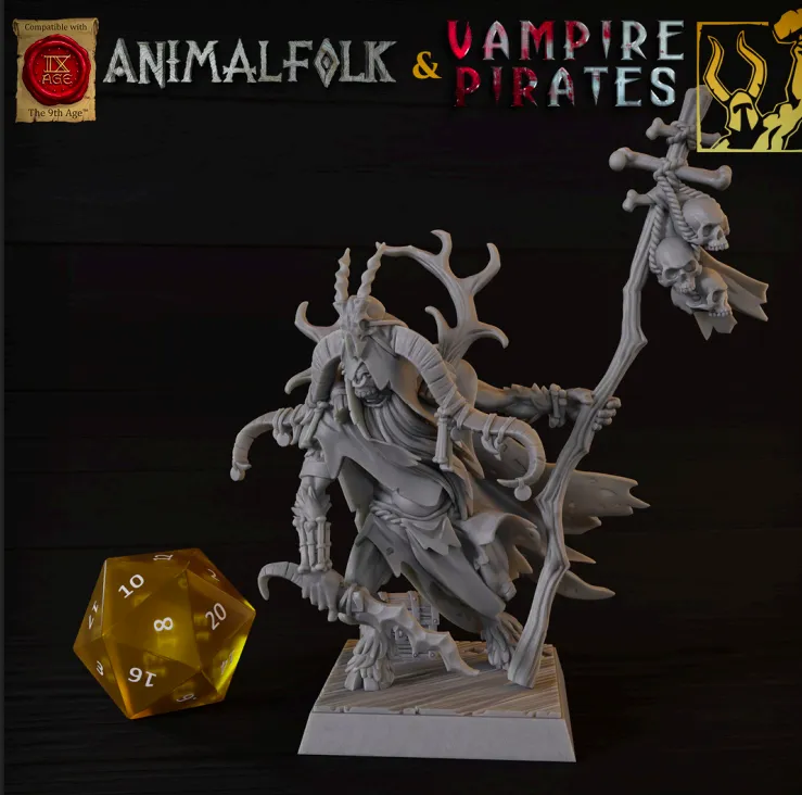 xamã, mascara, cajado, folk, licantropo, licantropia, chifre