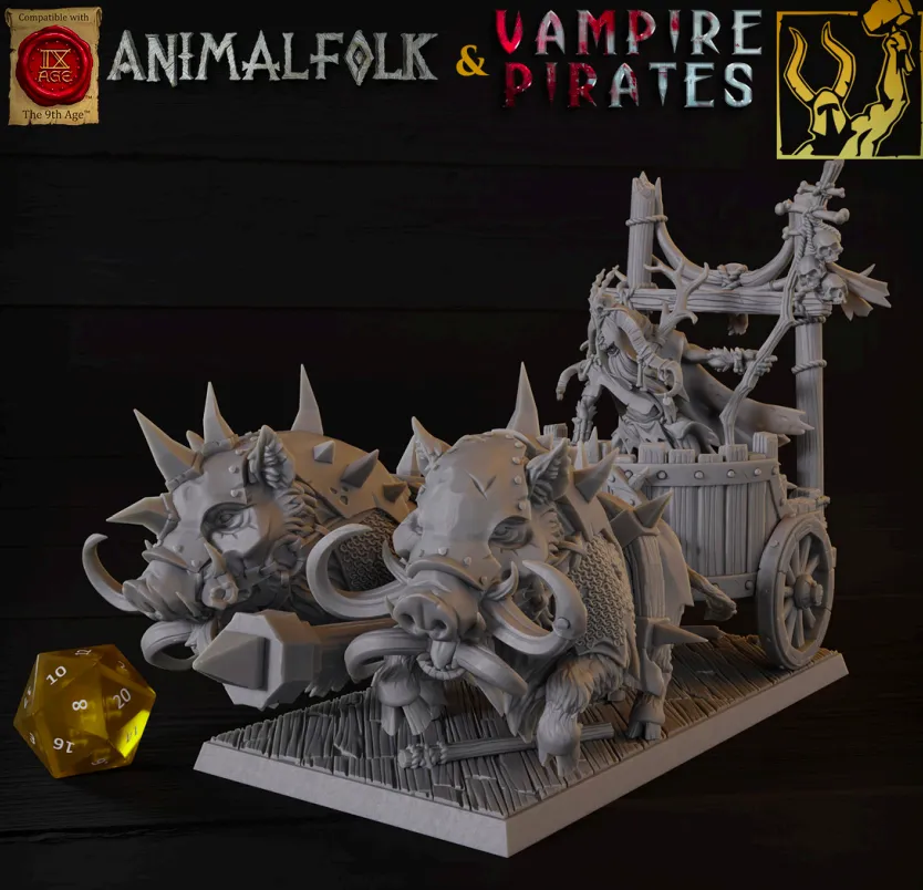 xamã, carroça, montaria, cajado, animal, animais, animais, javali, criatura, chifre, bode, folk, licantropo, licantropia