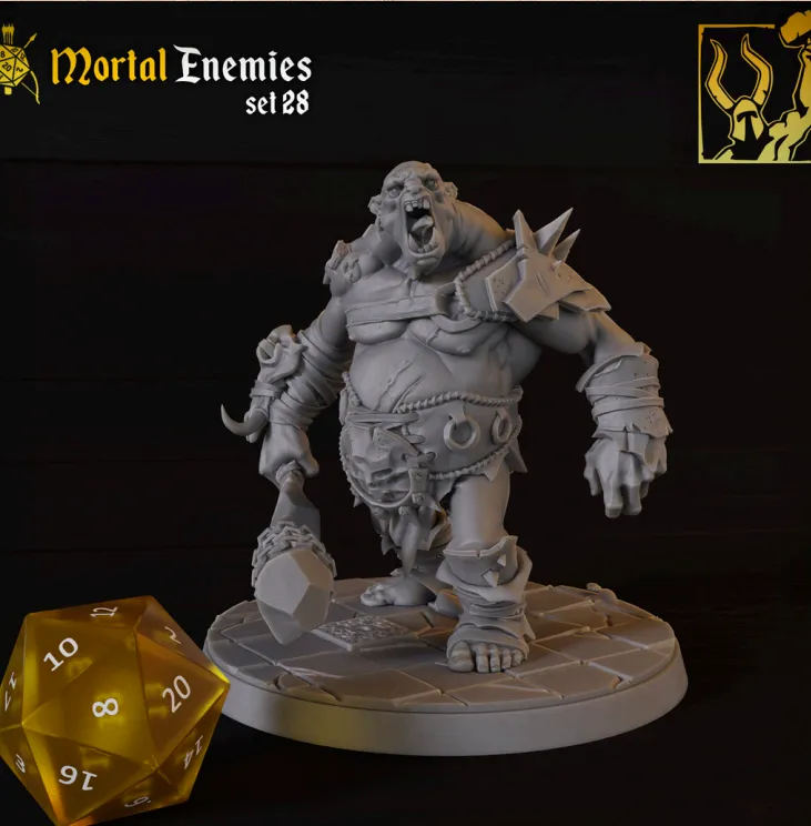 ogro, orc, monstro, bruto, criatura