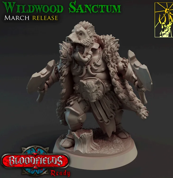 cabeça de porco, criatura, monstro, machado, homem, masculino, guerreiro